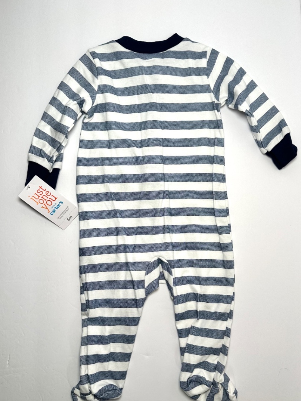Carter’s Baby Sleeper 6M NWT Striped Turtle Footed Pajamas 2 Way Zipper - Picture 8 of 8